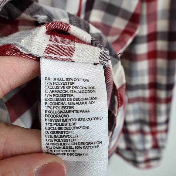 The North Face Men's Long Sleeve Plaid Button Down Cotton Blend Shirt Size XL - Picture 8 of 9